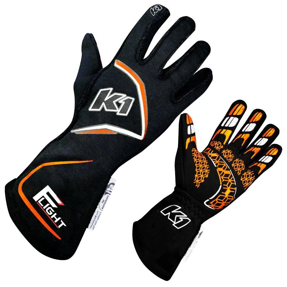 Gloves Flight XX-Large Black-Flo Oragne - Burlile Performance Products