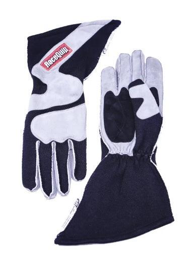Gloves Outseam Black/ Gray Large SFI-5 - Burlile Performance Products