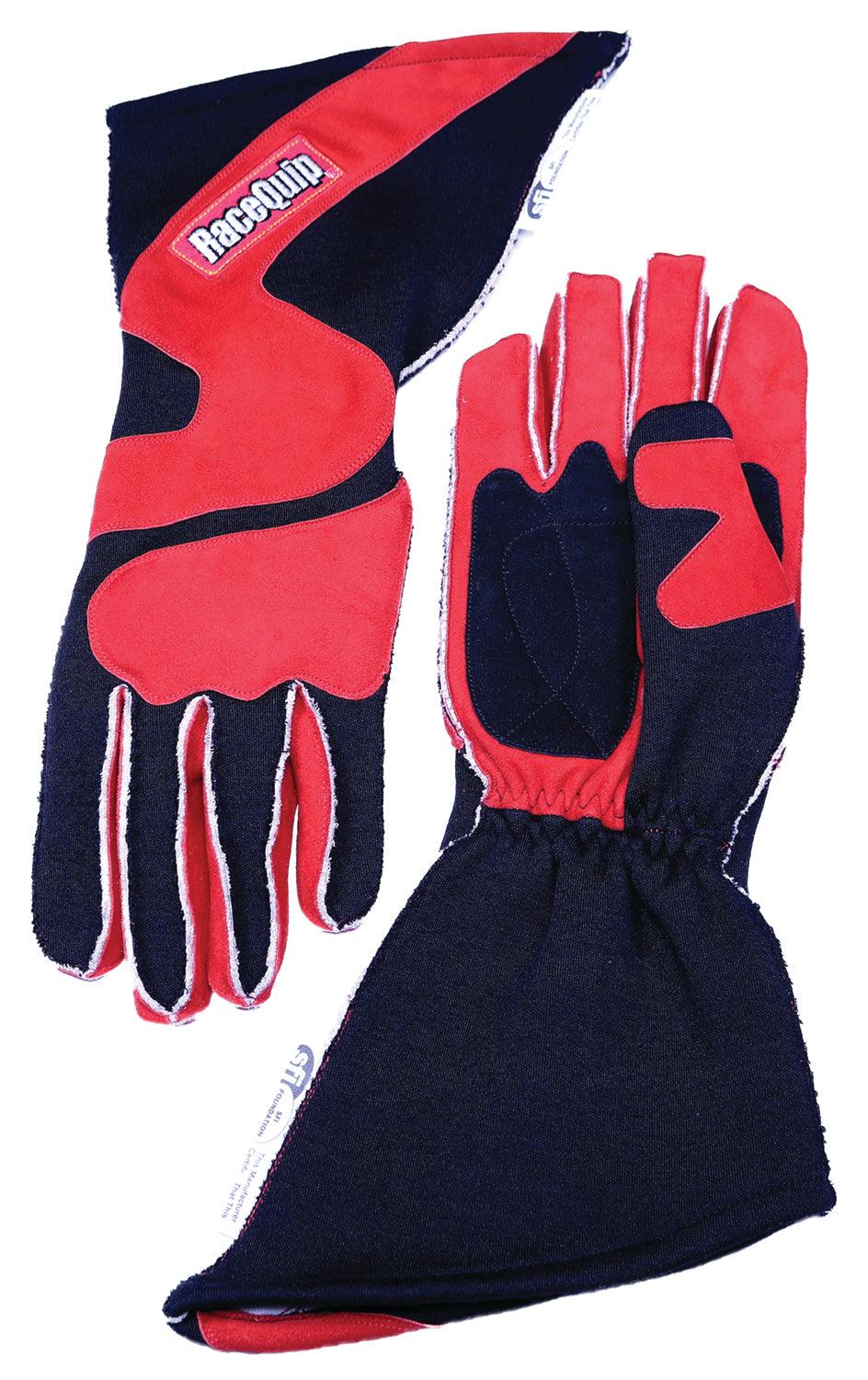 Gloves Outseam Black/Red Large SFI-5 - Burlile Performance Products