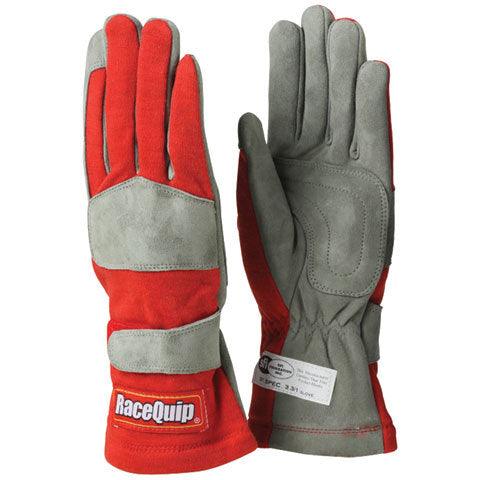 Gloves Single Layer Medium Red SFI - Burlile Performance Products