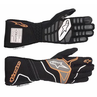 Gloves Tech 1-ZX Black / Orange 2X-Large - Burlile Performance Products