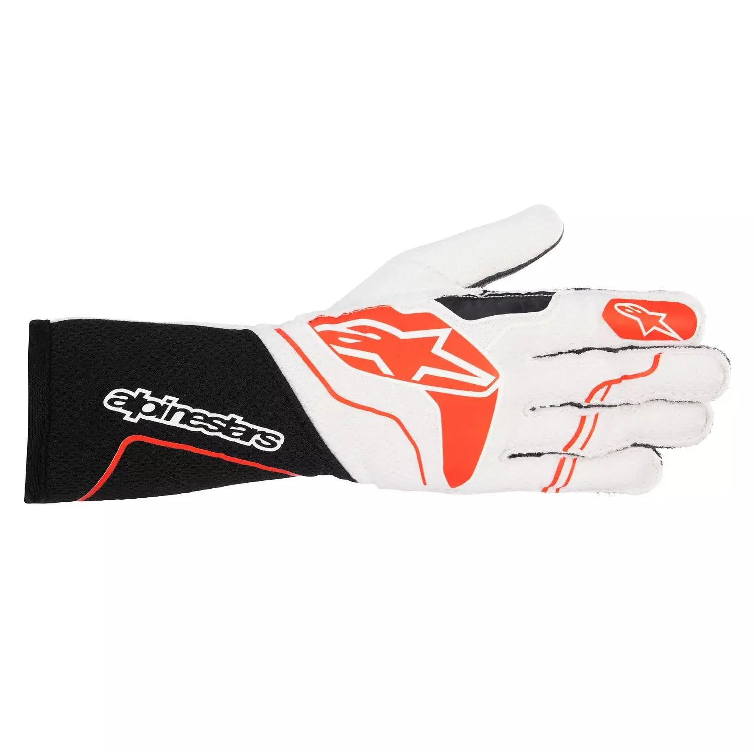 Gloves Tech 1-ZX White / Red 2X-Large - Burlile Performance Products