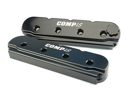 GM LS Billet Valve Cover Set Black Finish - Burlile Performance Products