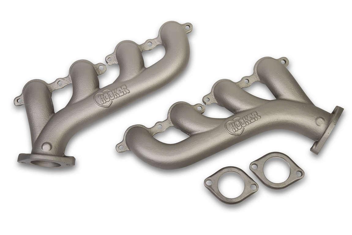 GM LS Cast Iron Exhaust Manifolds Ti- Finish - Burlile Performance Products