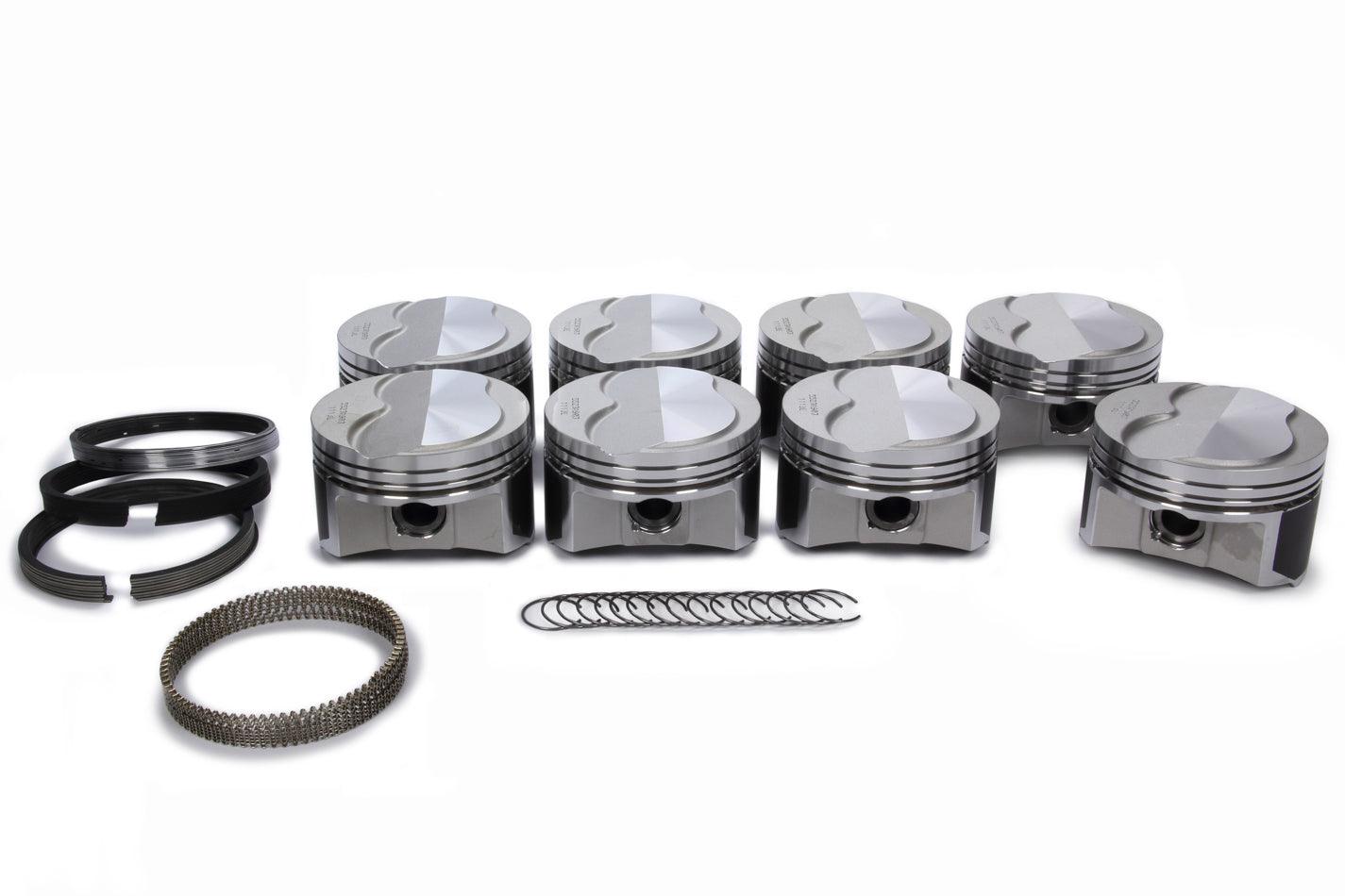GM LS Dome Piston & Ring Set 4.030 Bore +4cc - Burlile Performance Products