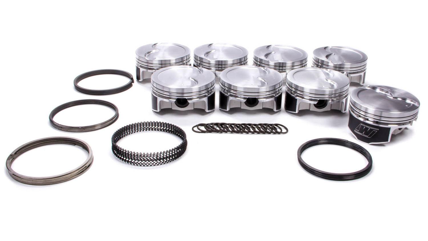 GM LS F/T Piston & Ring Set 4.070 Bore -11cc - Burlile Performance Products