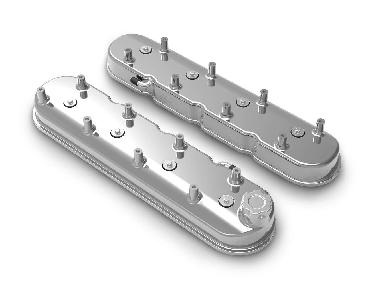 GM LS Tall Valve Cover Set - Polished - Burlile Performance Products