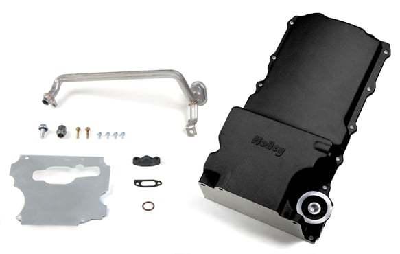 GM Retro Fit Oil Pan - LS Engines - Black - Burlile Performance Products