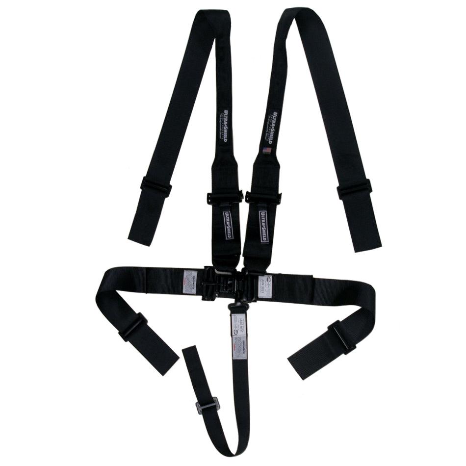 Harness 5pt Black HANS Shoulder 3in Pull-Down - Burlile Performance Products