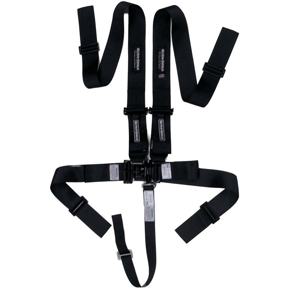 Harness 5pt Black Indiv Shoulder 3in Pull-Down - Burlile Performance Products