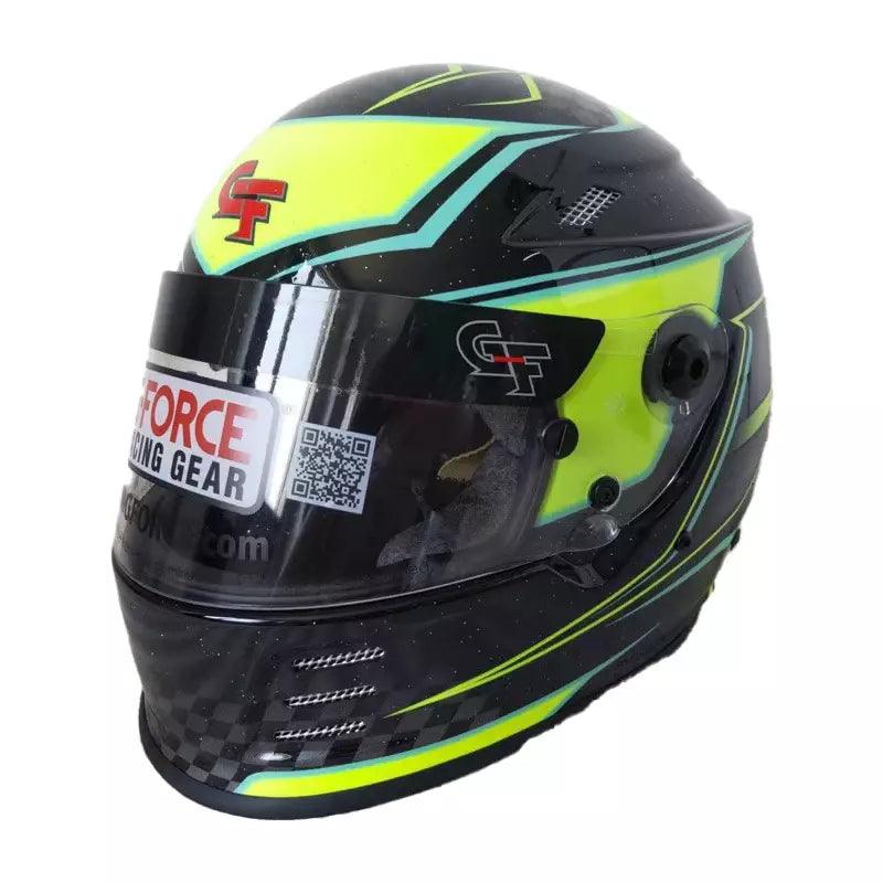 HELMET REVO GRAPHICS LRG YELLOW SA2020 - Burlile Performance Products