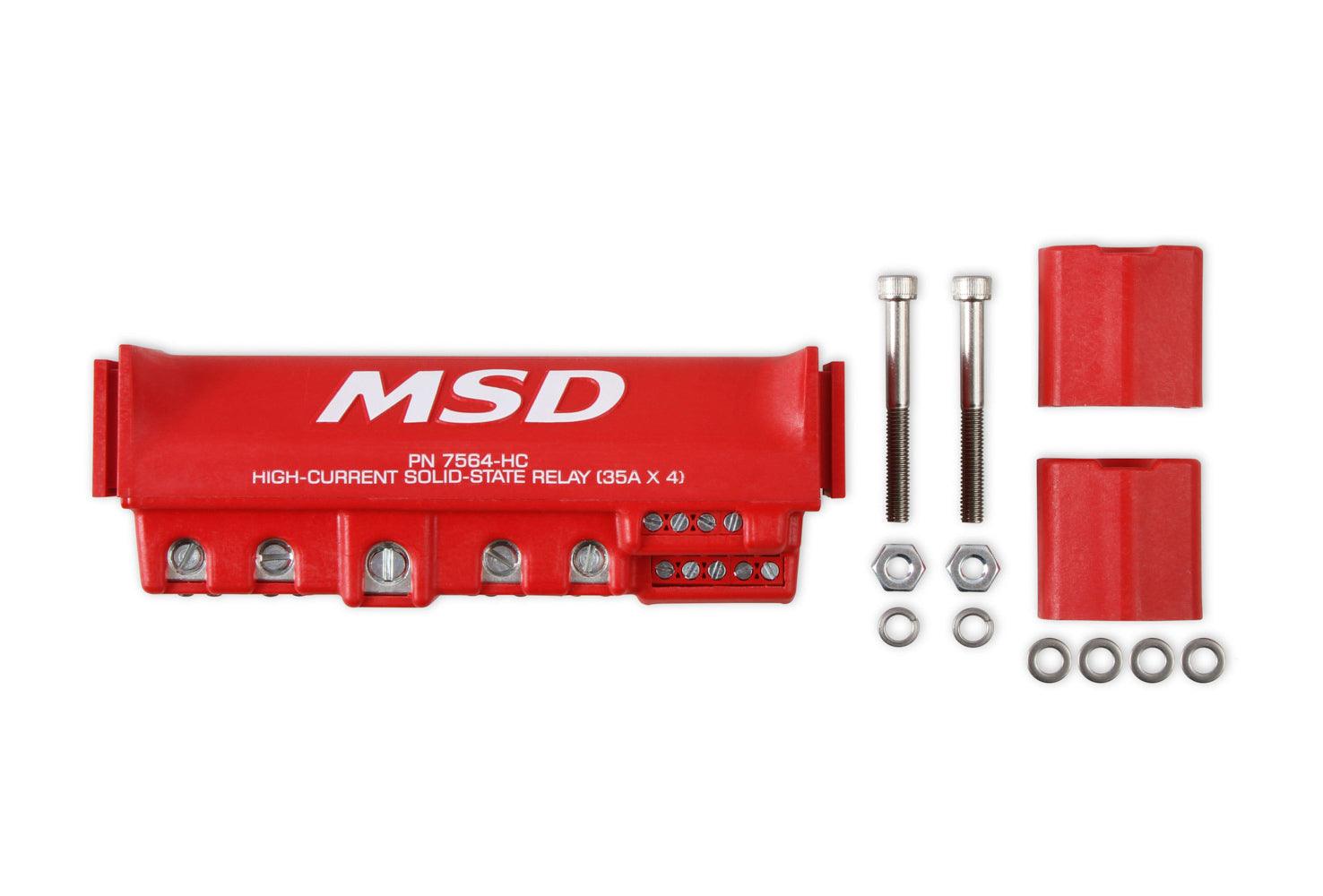 High-Current Solid State Relay 35 Amp x 4 Red - Burlile Performance Products