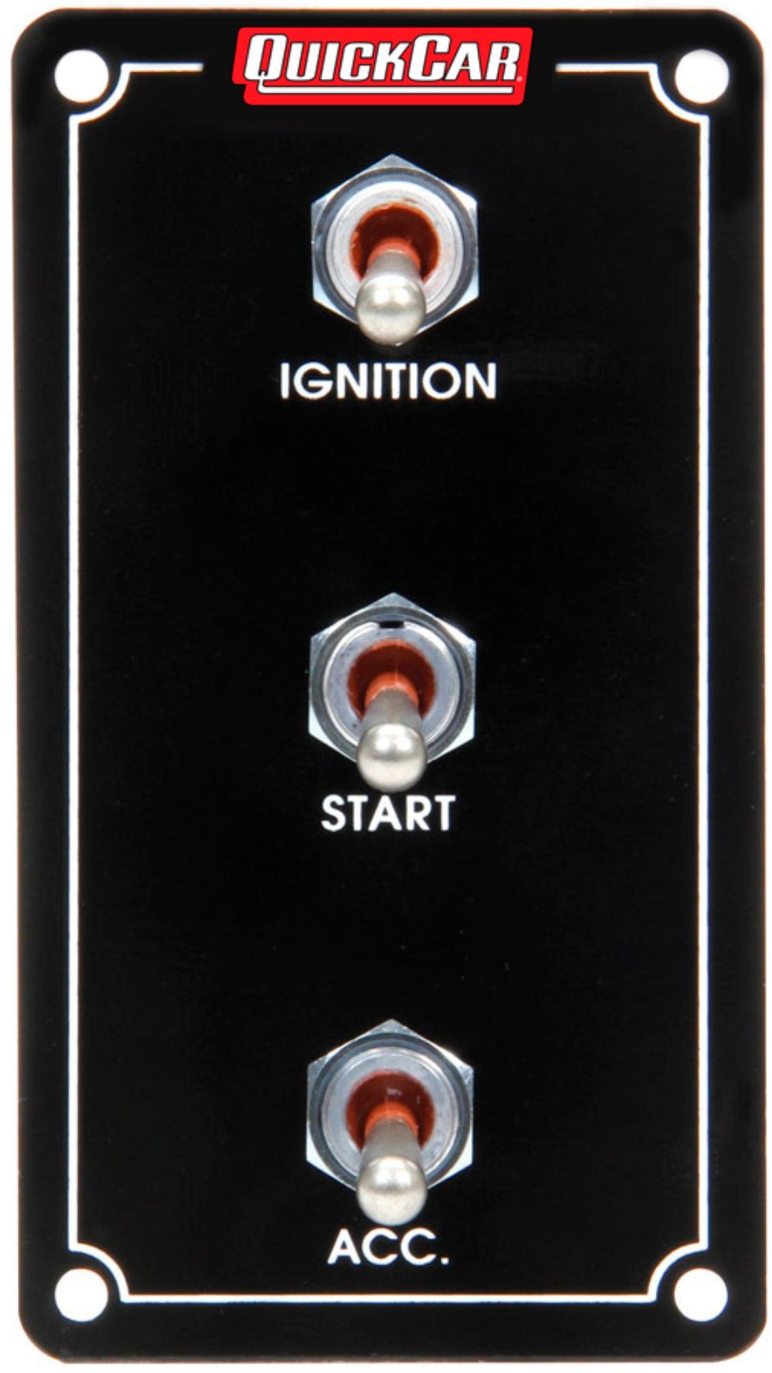 Ign. Panel Extreme Vert. 3 Switch Dual Ignition - Burlile Performance Products