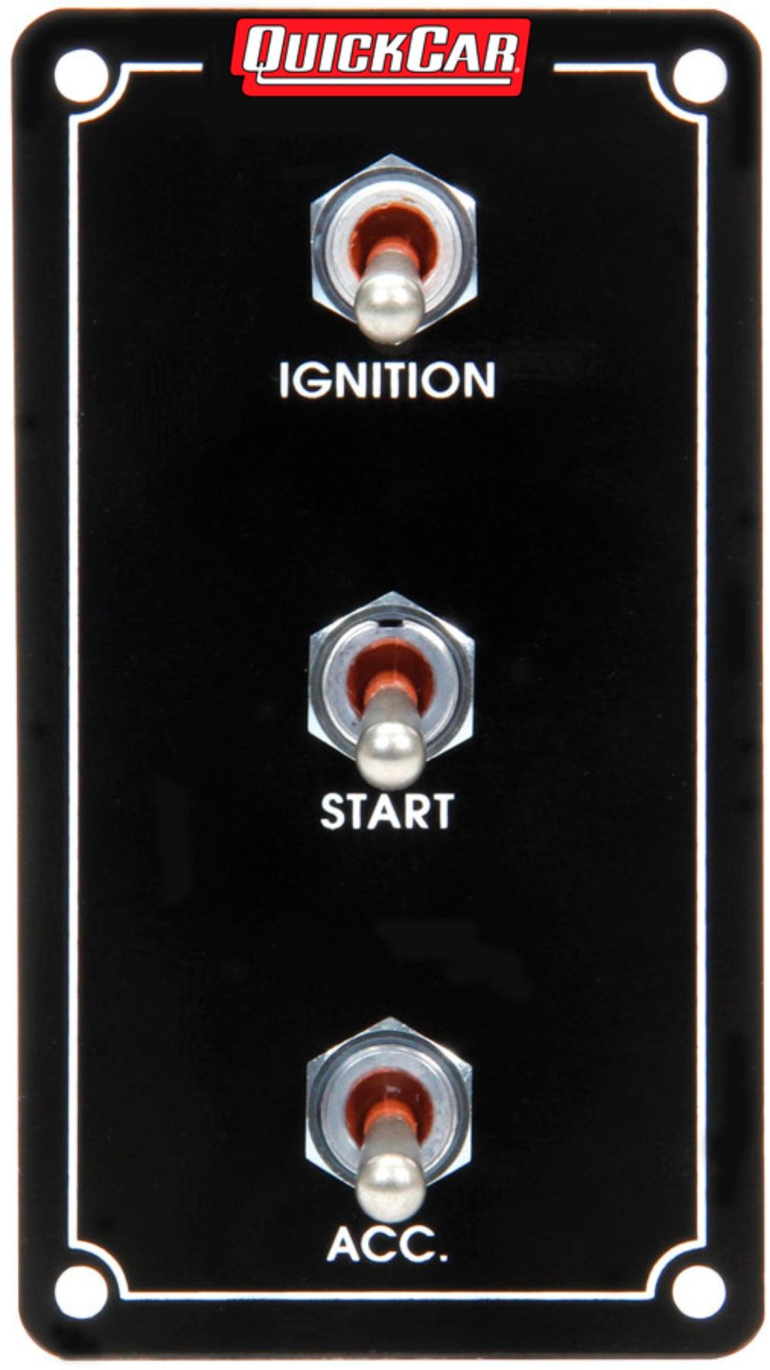 Ign. Panel Extreme Vert. 3 Switch Single Ignition - Burlile Performance Products