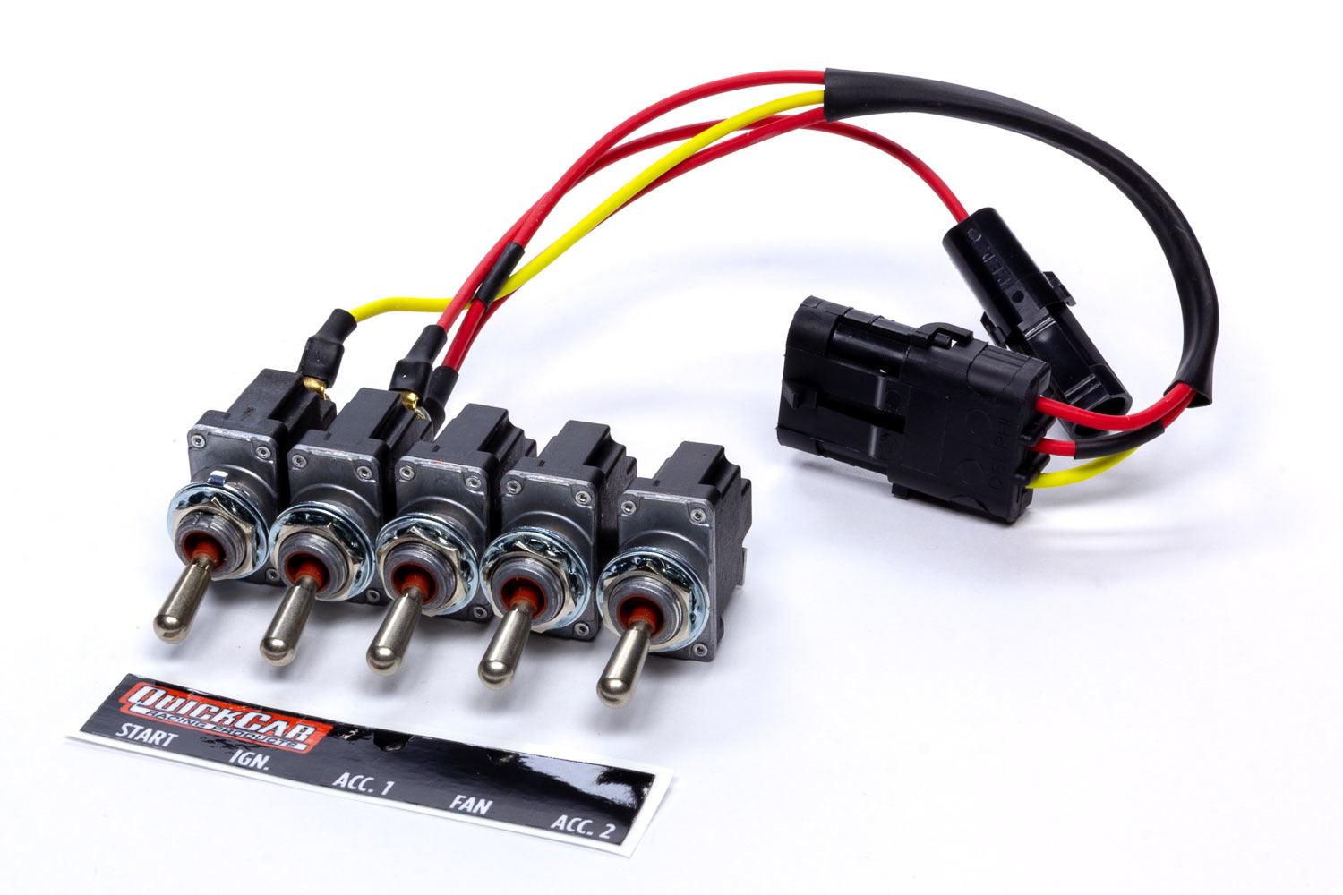 Ignition Panel 5 Switch Single Box - Burlile Performance Products