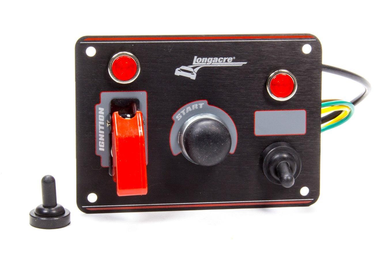 Ignition Panel Black w/ 1 Acc. and Pilot Light - Burlile Performance Products