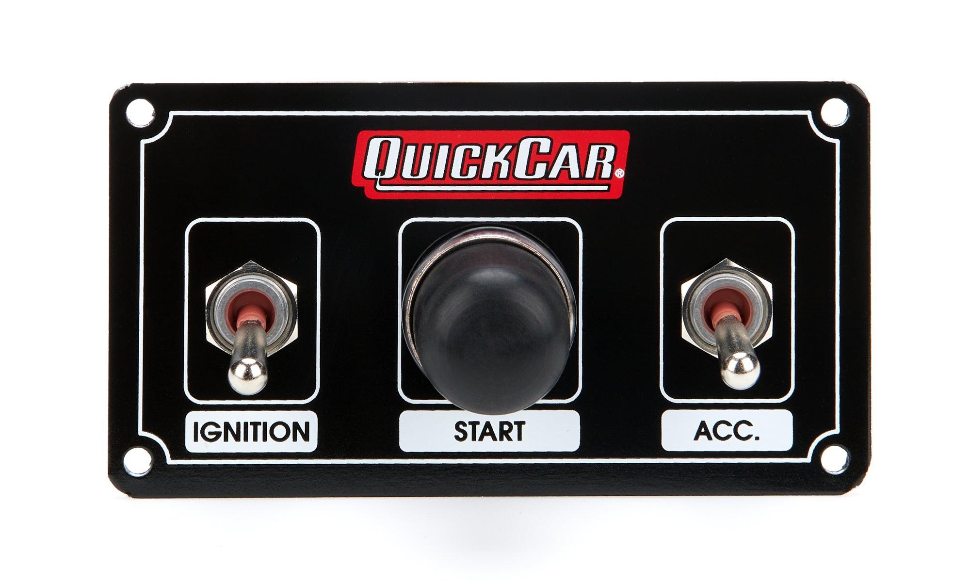 Ignition Panel Black w/ Weatherproof Switches - Burlile Performance Products