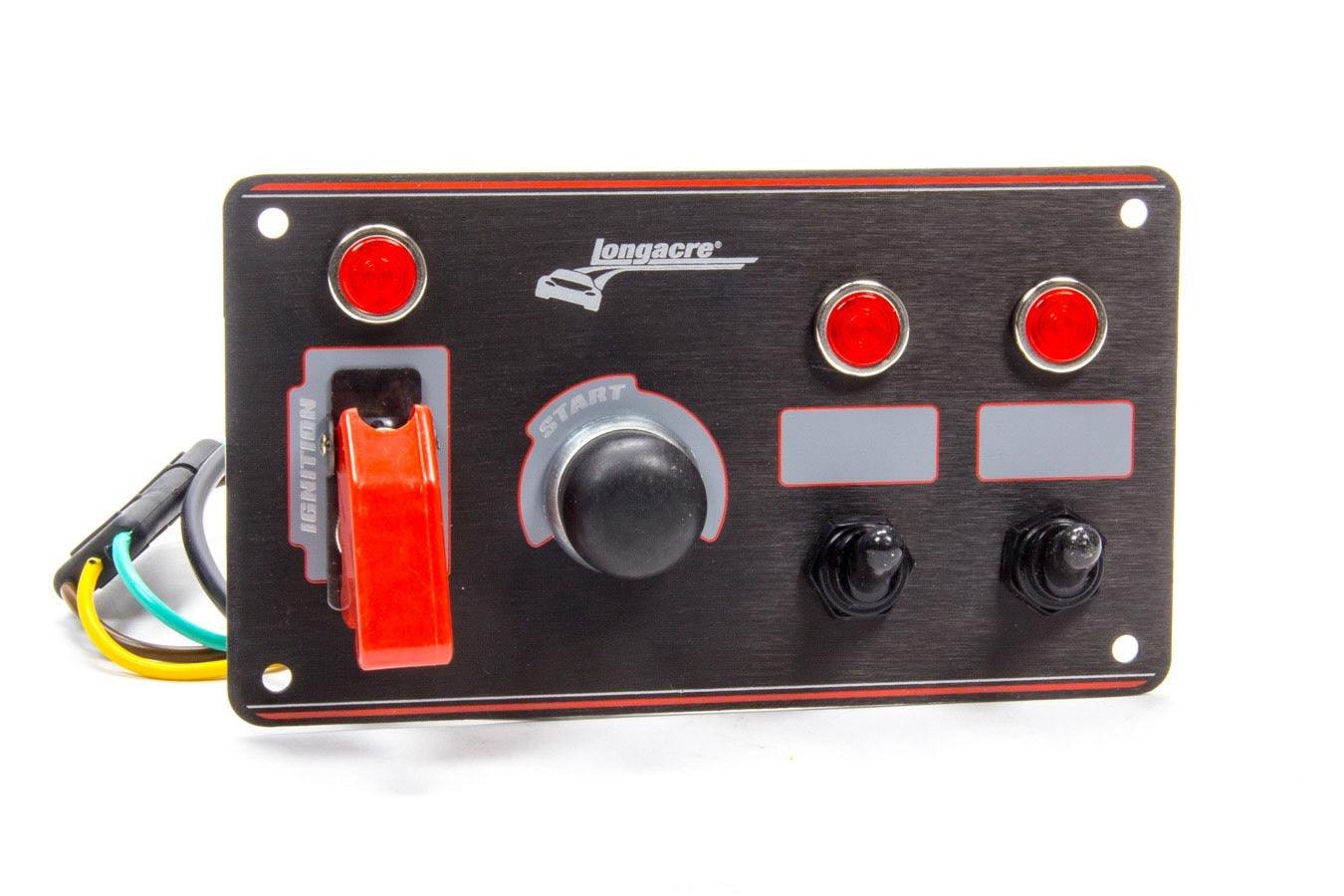 Ignition Panel Black w/2 Acc. and Pilot Light - Burlile Performance Products