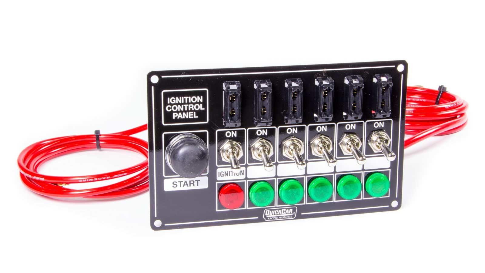 Ignition Panel Blk Fused w/Start But. & Lights - Burlile Performance Products