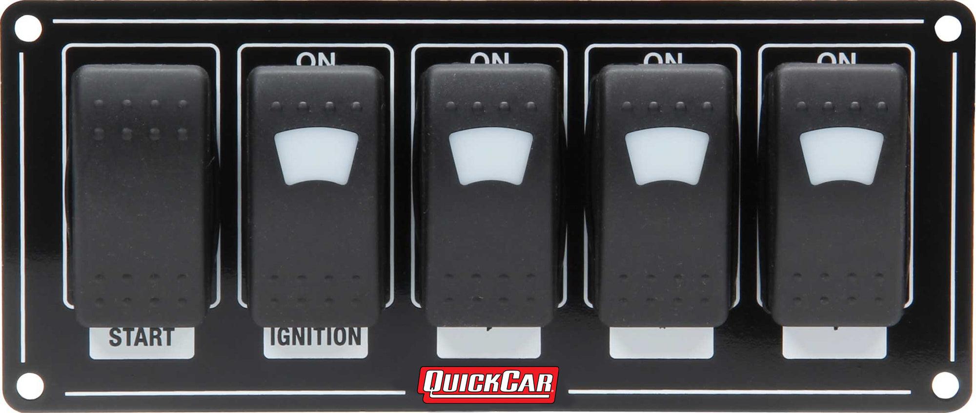 Ignition Panel w/ Rocker Switches & Lights - Burlile Performance Products