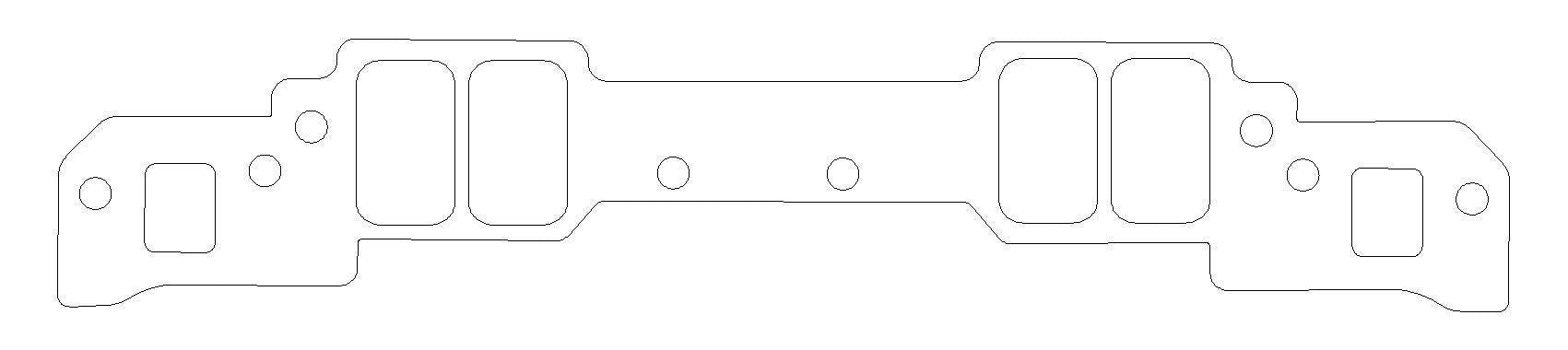 Intake Gasket Set SBC w/18 Degree Heads - Burlile Performance Products