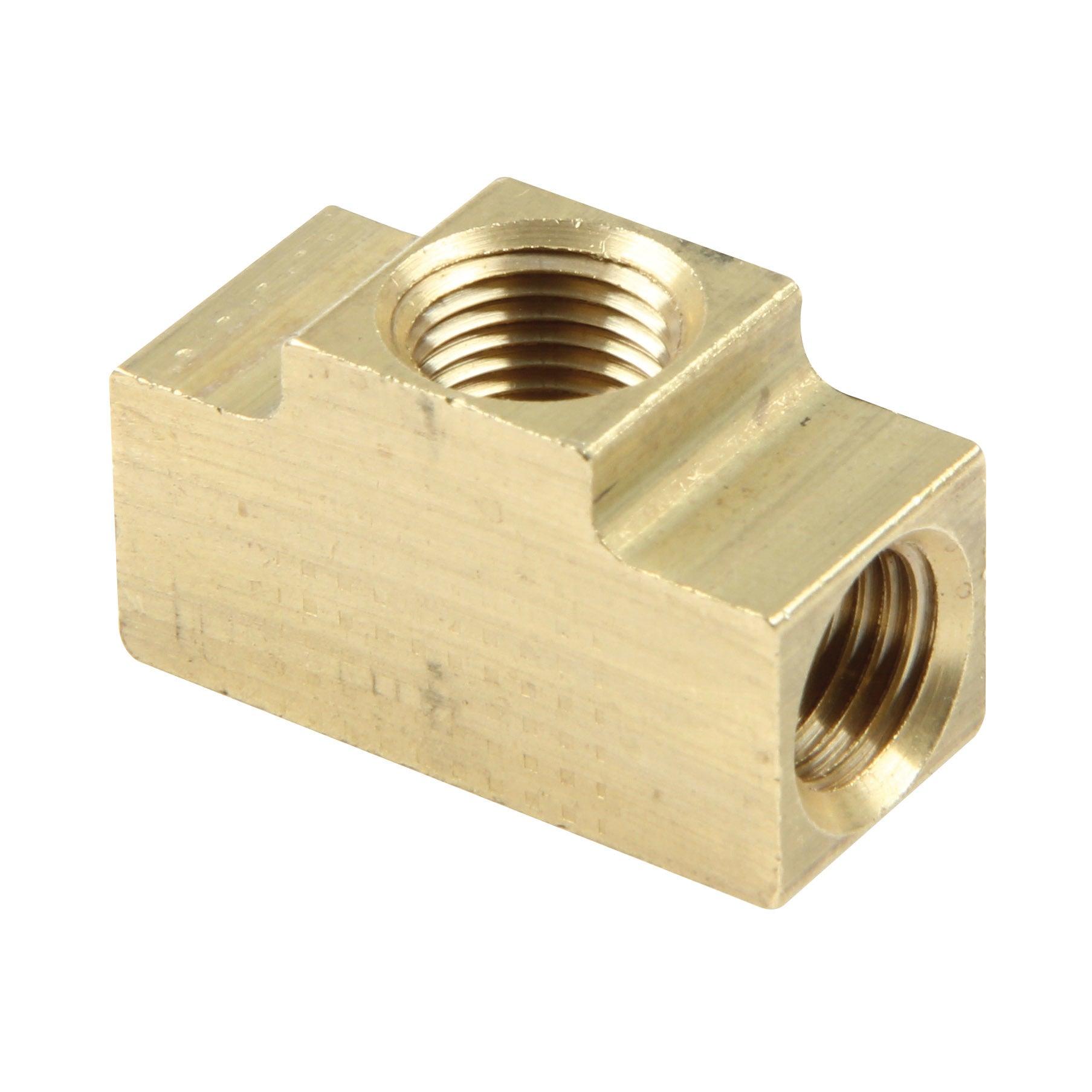 Inverted Flare Tee 3/16in w/ 1/8NPT 10pk - Burlile Performance Products