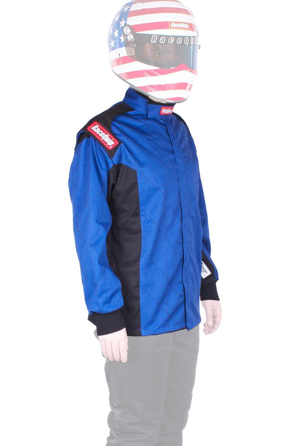 Jacket Chevron Blue Small SFI-1 - Burlile Performance Products