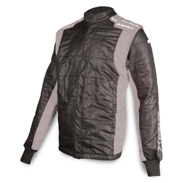 Jacket Racer Large Black/Gray - Burlile Performance Products