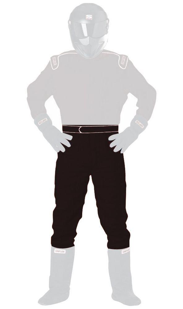 Large Black Pant Signature Knit SFI-20 - Burlile Performance Products