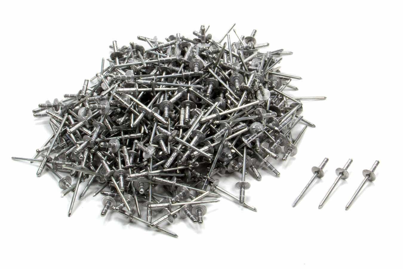 Large Head Rivet Silver 500pc 1/8in - Burlile Performance Products