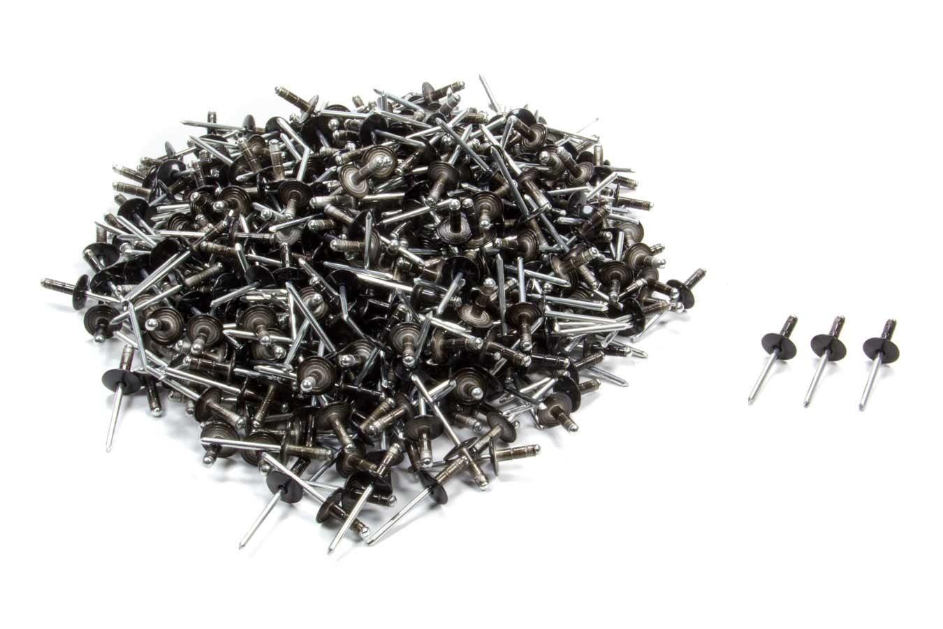 Lrg Hd Rivet Black Multi -grip 500pk - Burlile Performance Products
