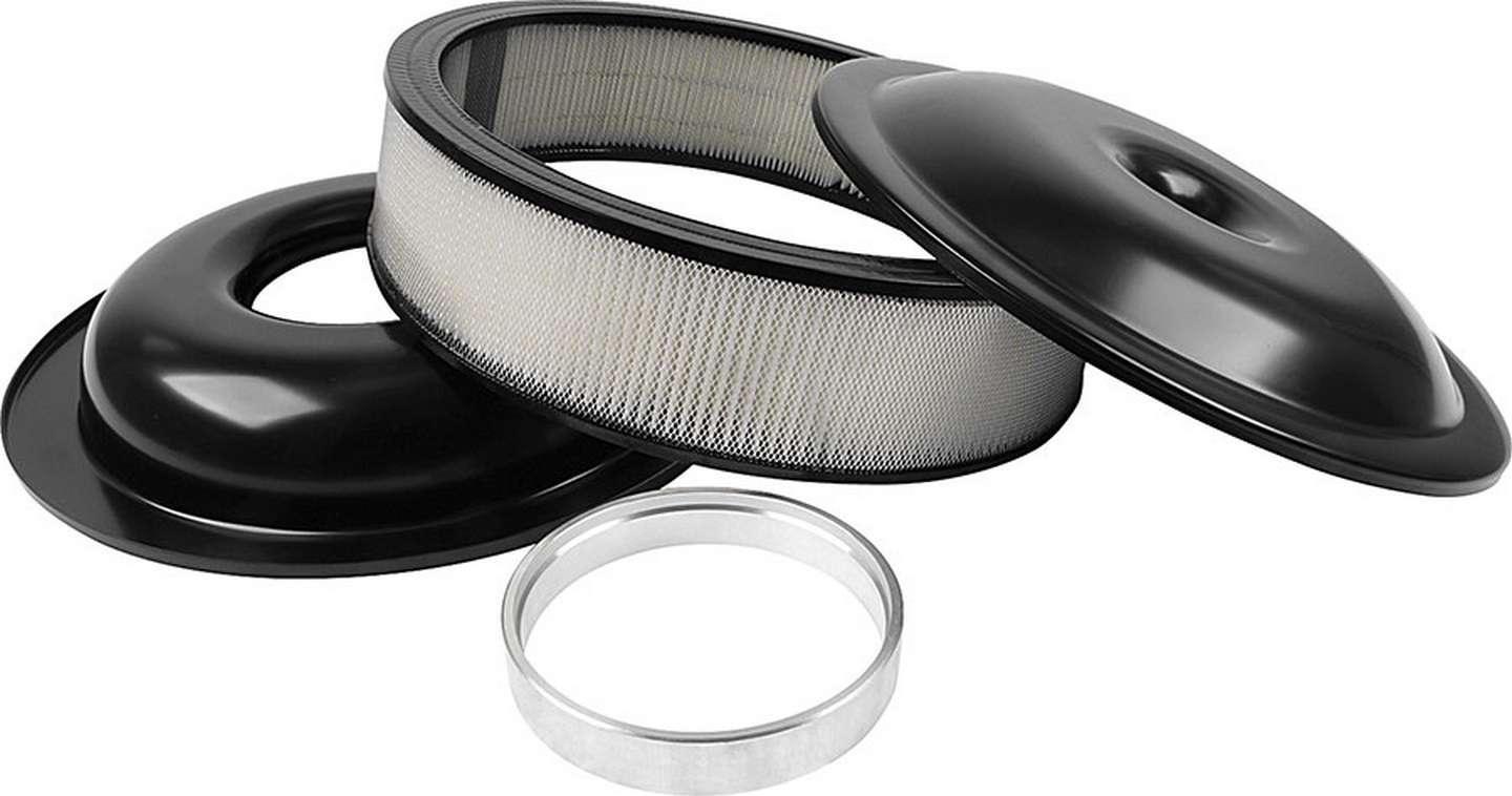 LW 14in A/C Kit Black 3in Paper Element - Burlile Performance Products