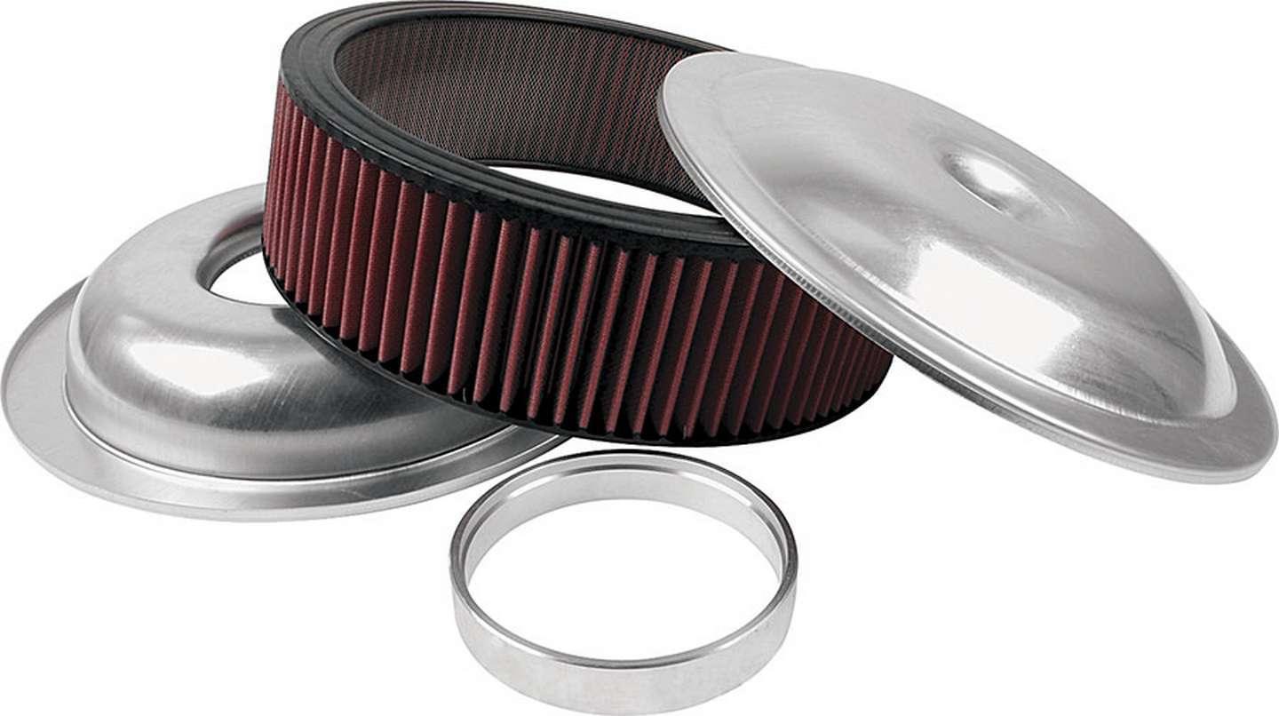 LW 14in A/C Kit Plain 3in Washable Element - Burlile Performance Products