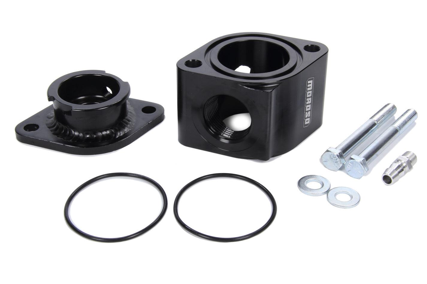 Manifold Filler Neck Kit - Billet Alum. Black - Burlile Performance Products