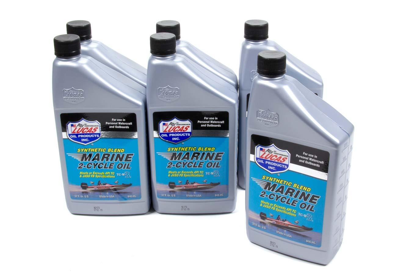 Marine Oil 2 Cycle Case 6 x 1 Qt. Synthetic Blen - Burlile Performance Products