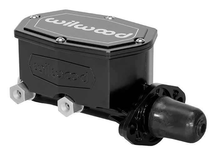 Master Cylinder Tandem Compact 1.12in Dia Black - Burlile Performance Products