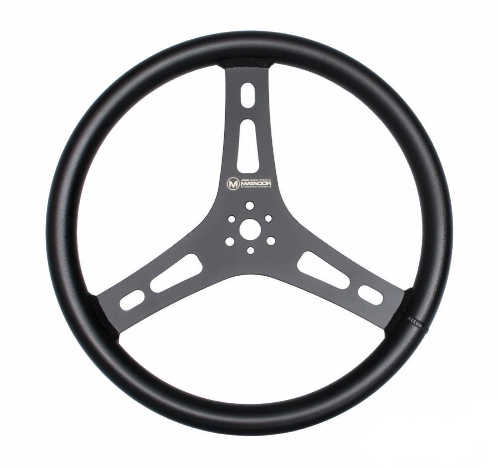 Matador Steering Wheel Black 15in Flat - Burlile Performance Products