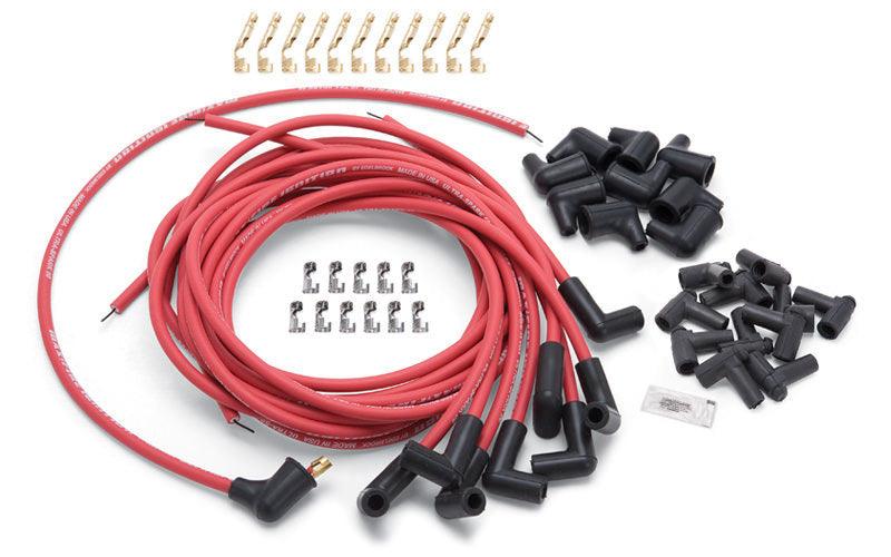 Max Fire Plug Wire Set w/HEI 90 Degree Red - Burlile Performance Products