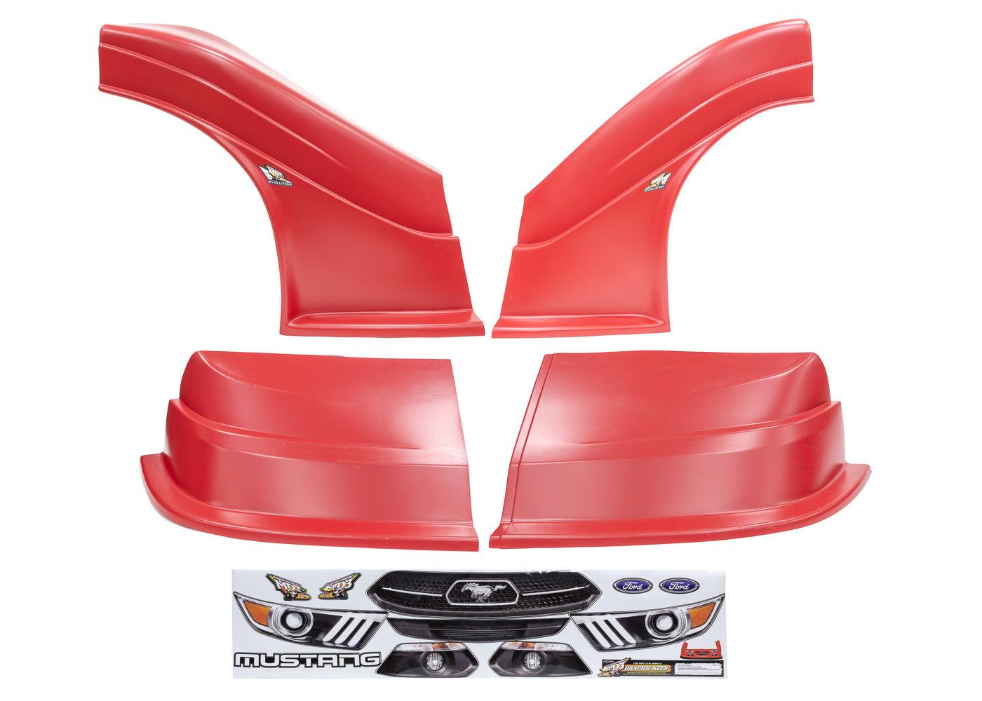 MD3 Evo DLM Combo Flt RS Mustang red - Burlile Performance Products