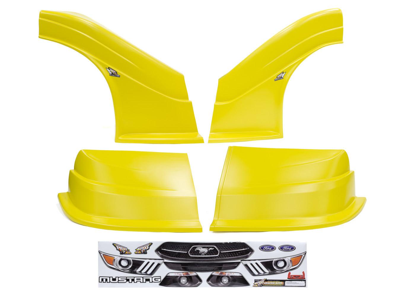 MD3 Evo DLM Combo Flt RS Mustang Yellow - Burlile Performance Products