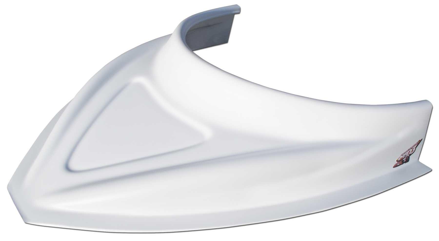 MD3 Hood Scoop 3in Tall Curved White - Burlile Performance Products