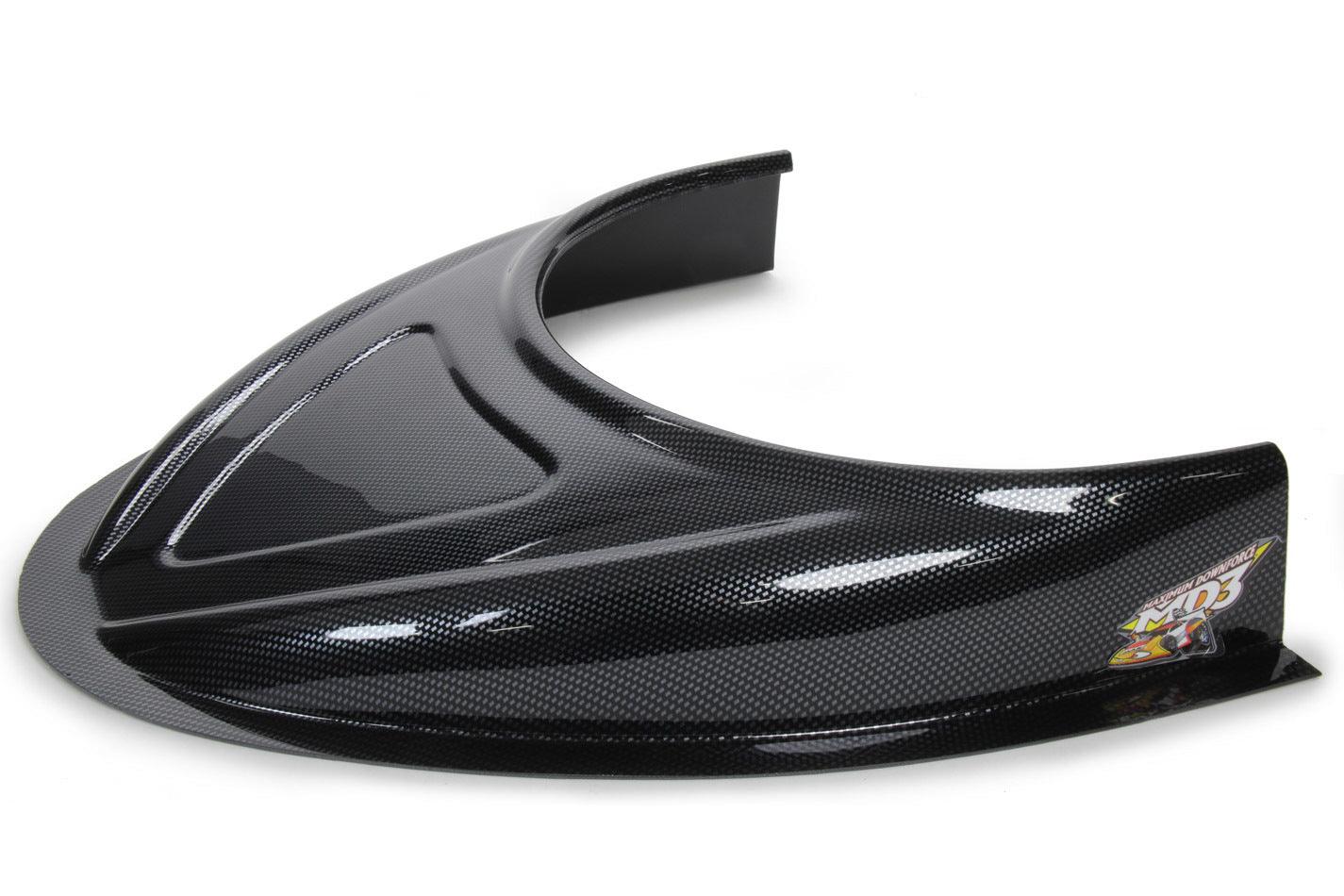 MD3 Hood Scoop 3in Tall Flat Carbon Fiber Look - Burlile Performance Products