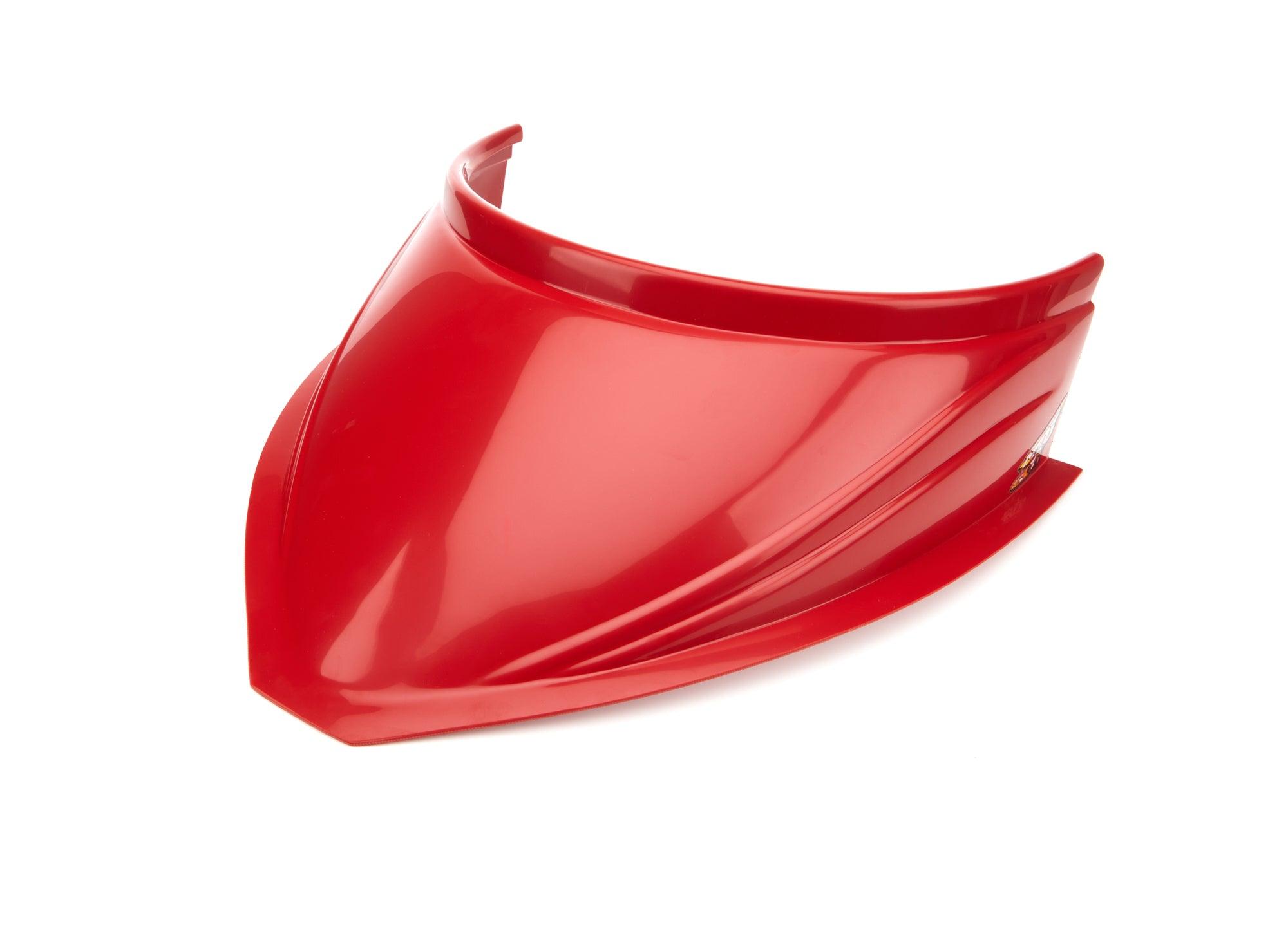 MD3 Hood Scoop 5in Tall 18in Wide Curved Red - Burlile Performance Products