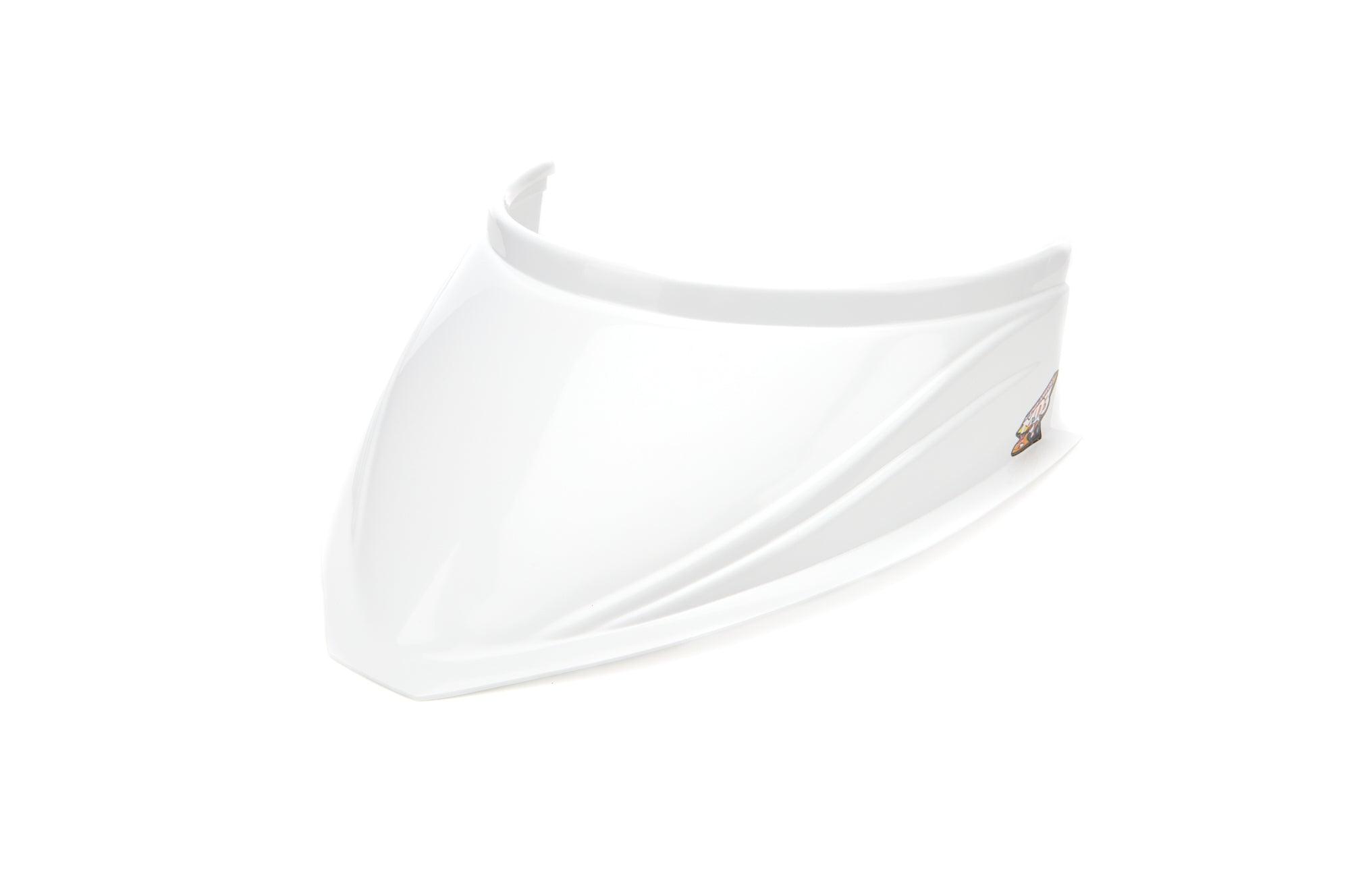 MD3 Hood Scoop 5in Tall 18in Wide Curved White - Burlile Performance Products
