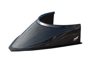 MD3 Hood Scoop 5in Tall Curved C/F Look - Burlile Performance Products