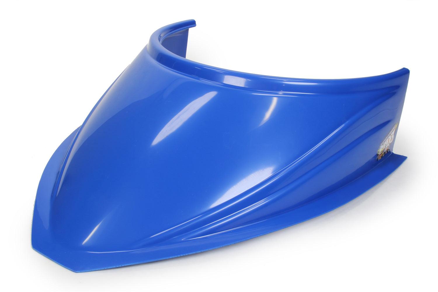 MD3 Hood Scoop 5in Tall Curved Chevron Blue - Burlile Performance Products