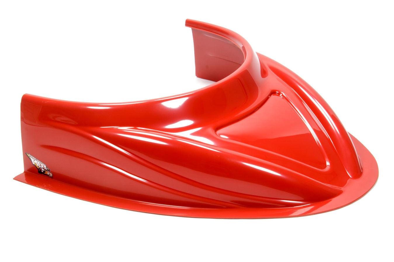 MD3 Hood Scoop 5in Tall Flat Red - Burlile Performance Products