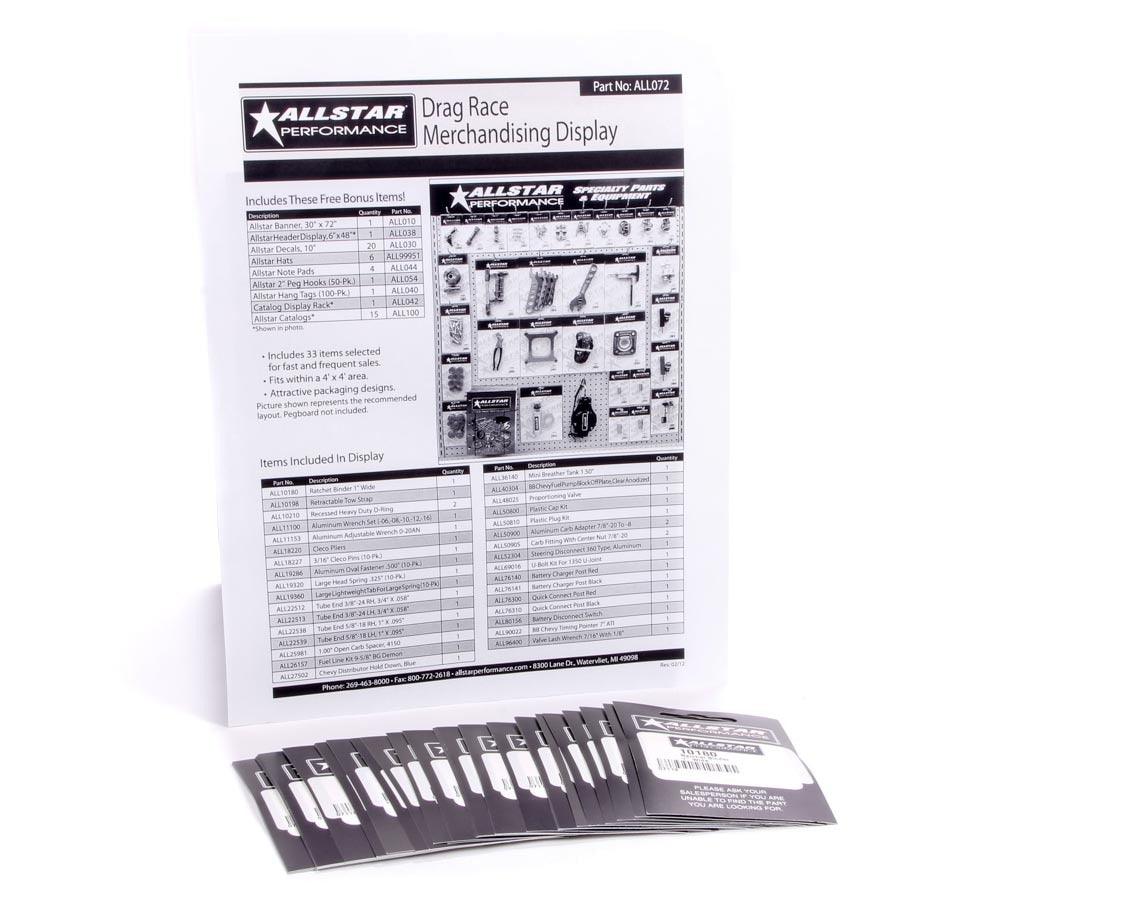 Merchandising Display Components for ALL072 - Burlile Performance Products