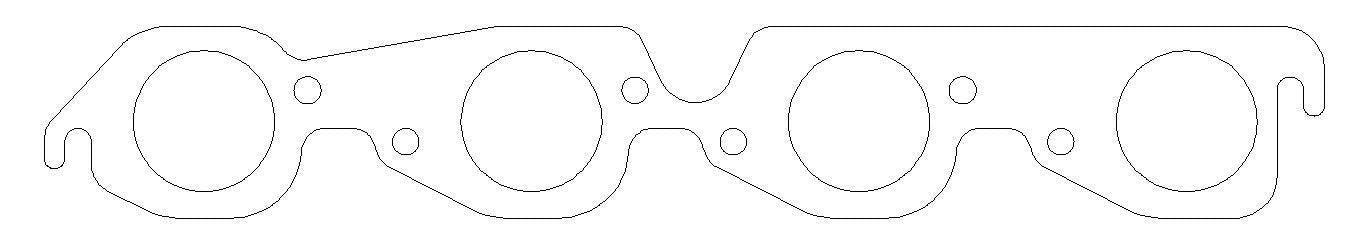 MLS Exhaust Gasket Set BBC w/2.000 Round Port - Burlile Performance Products