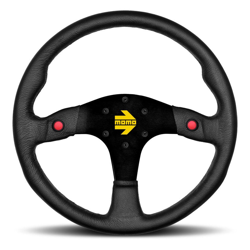 MOD 80 Steering Wheel Black Leather - Burlile Performance Products